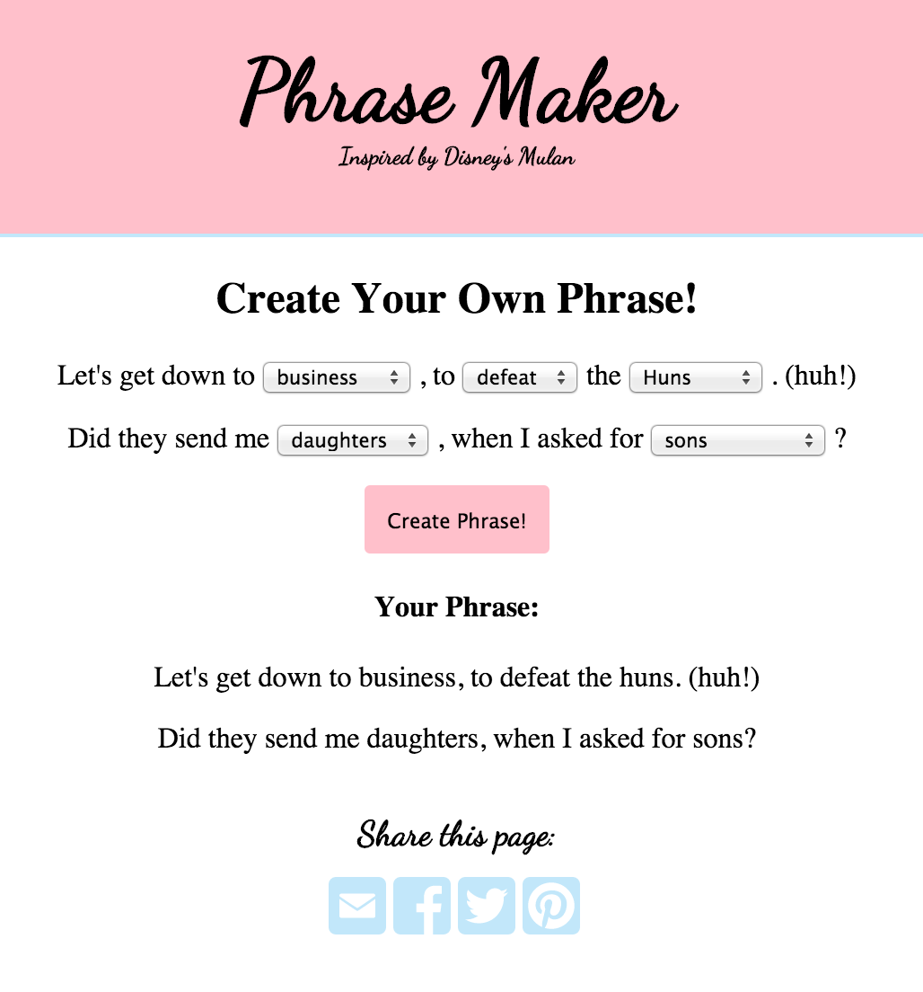 Phrase Maker