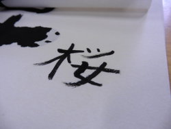 Caligraphy, 'sakura'