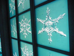 Snowflake Wall at Hokkaido Snow Museum